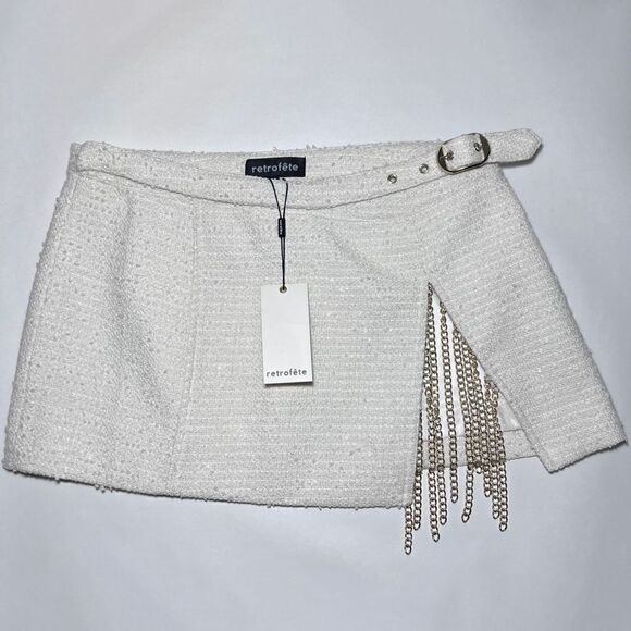 Retrofete Medina Skirt in White - Picture 3 of 7